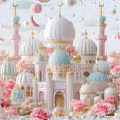 Ramadan eid hajj dreamy mosques greeting card