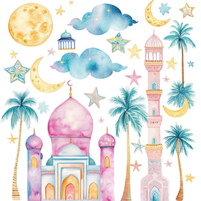 Ramadan eid hajj mosques moon clouds ...