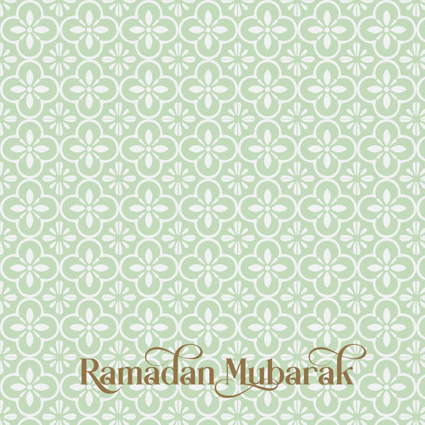 Ramadan mubarak oriental pattern greeting card english