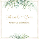 Rustic frame thank you for being a great teacher