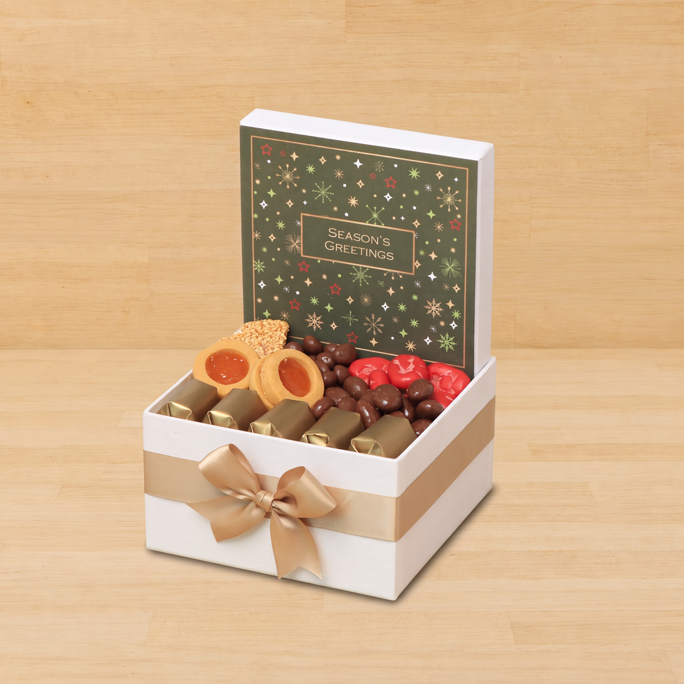 Season Greetings designed premium chocolate & sweets small hamper
