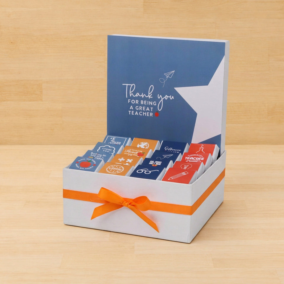 Teacher's appreciation "Thank you" premium chocolate medium hamper