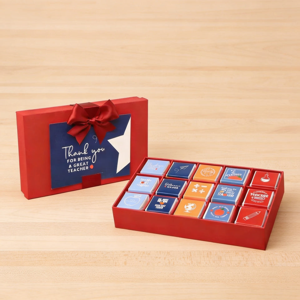 Teacher Appreciation designed premium chocolate 15P hard box