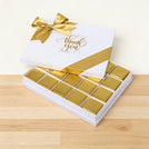 "Thank you" sun streak designed 20-piece premium chocolate hard box