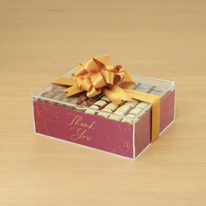 Thank you festive design premium choc...