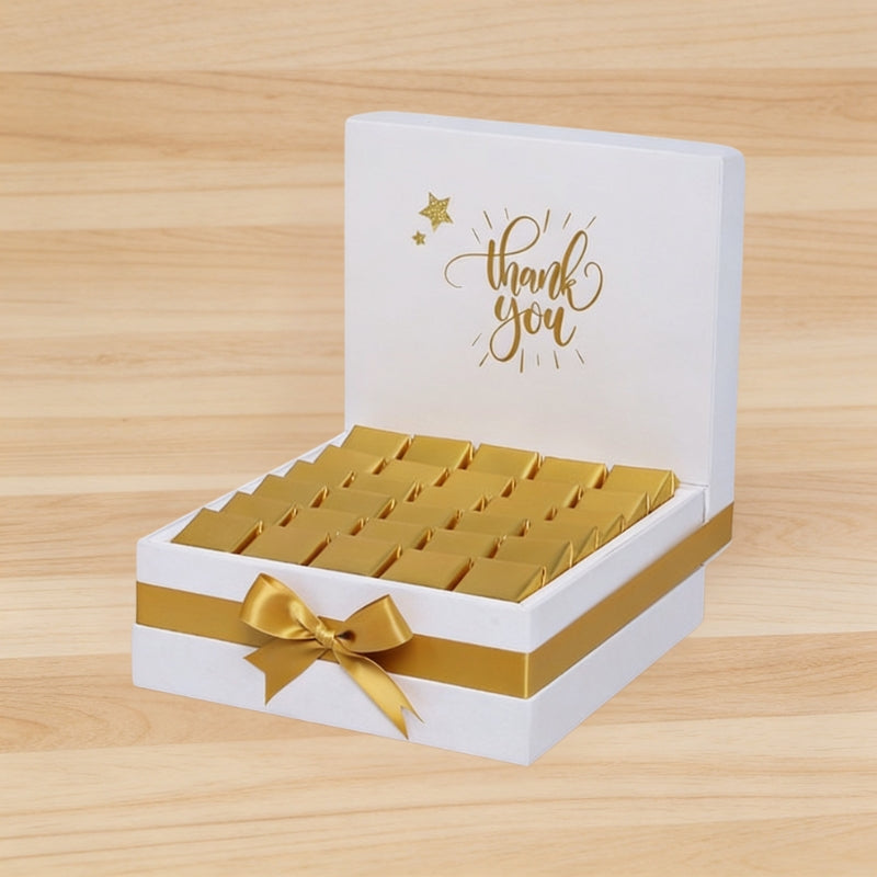 "Thank you" sun streak designed premium chocolate large hamper