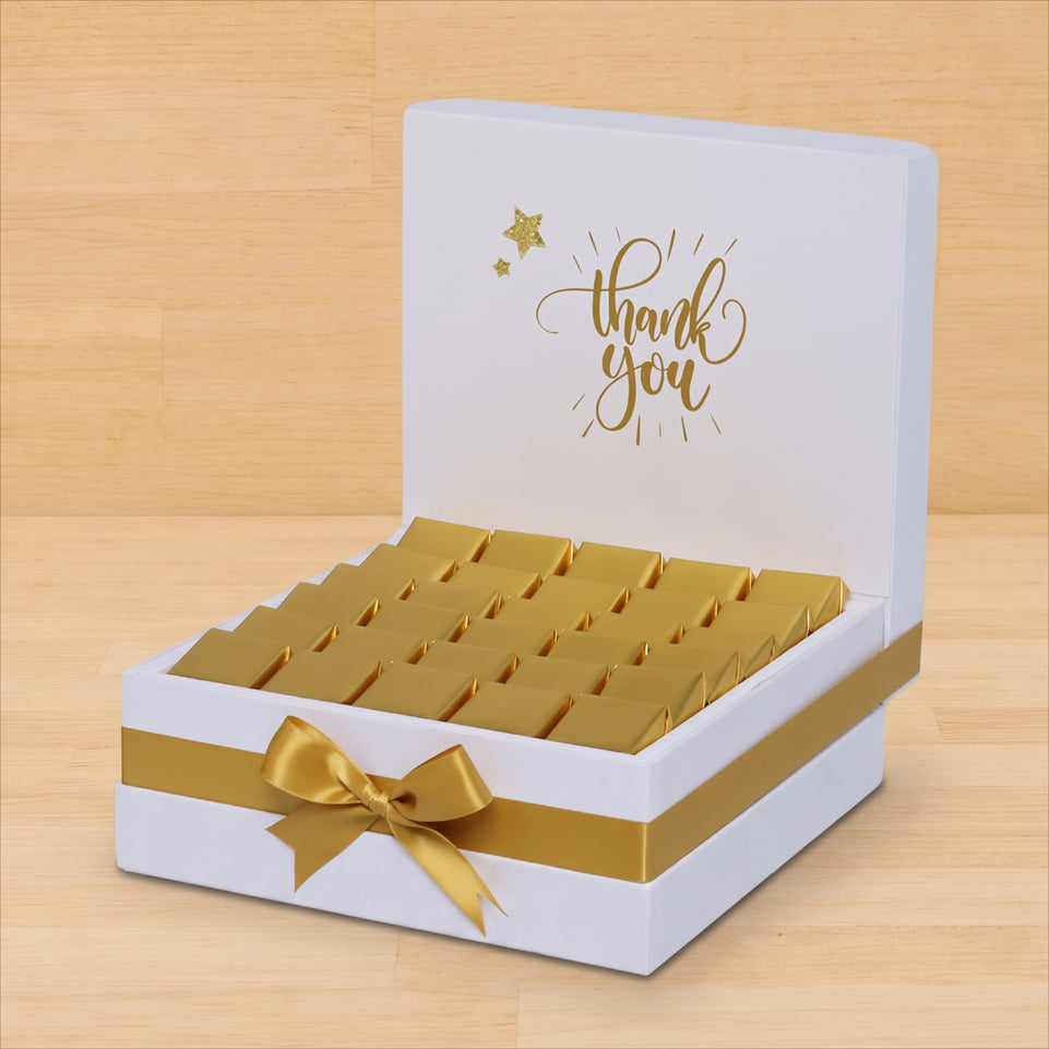 "Thank you" sun streak designed premium chocolate large hamper