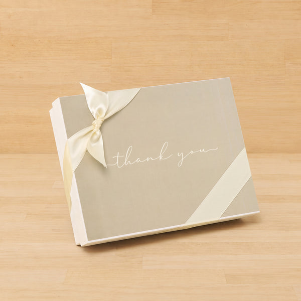 "Thank you" minimalist designed 12-piece premium chocolate hard box