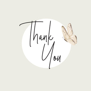 Thank you butterfly greeting card