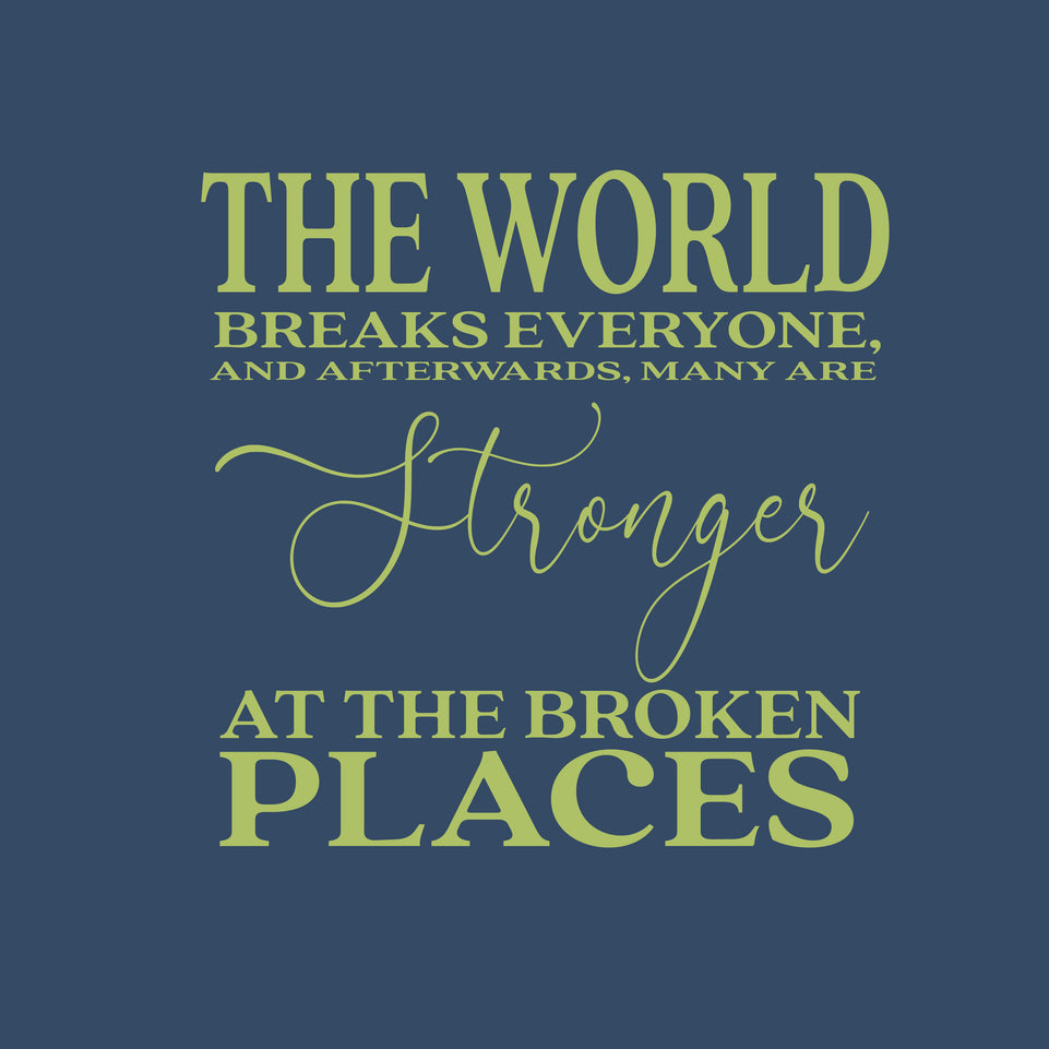 The world breaks everyone greeting card