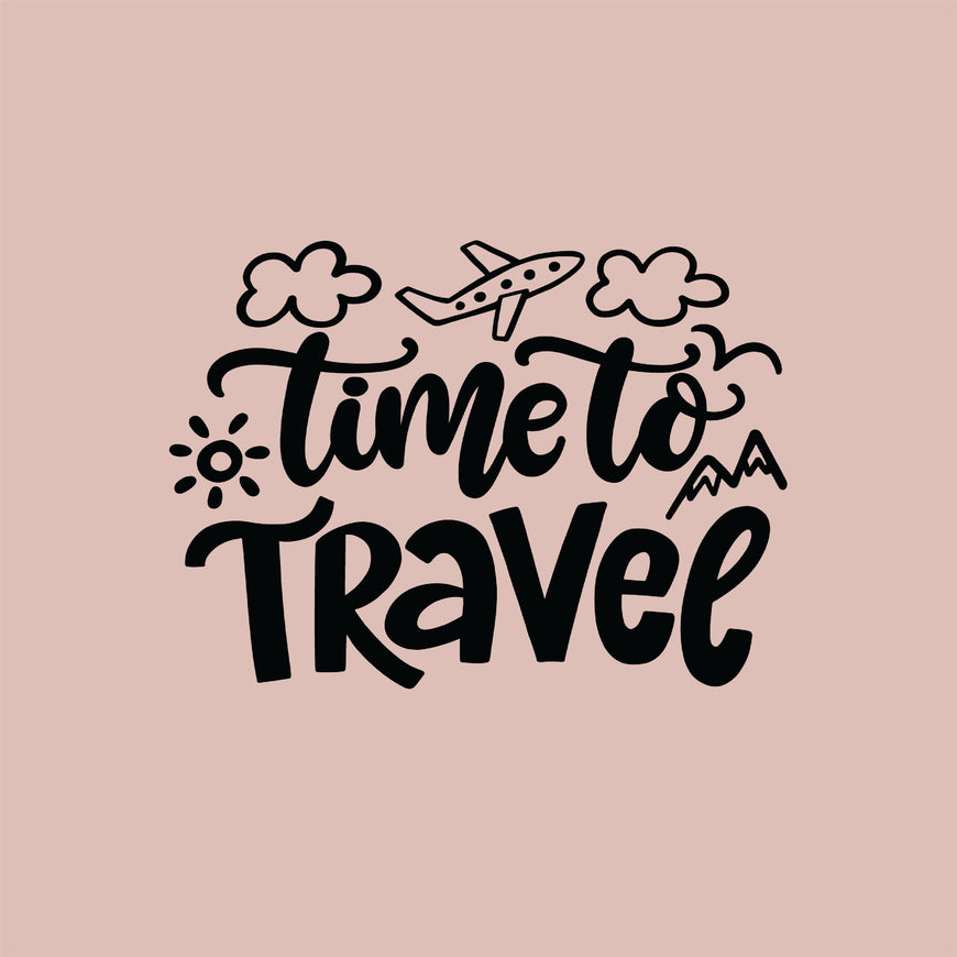 Time to travel greeting card