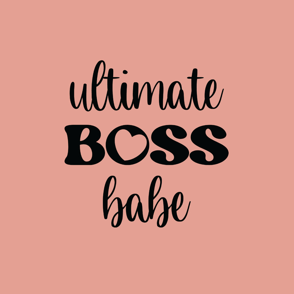 Ultimate boss babe solid greeting card