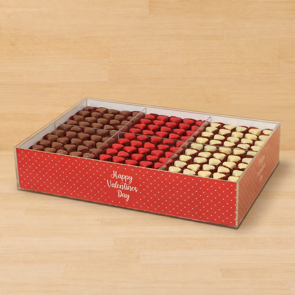 Happy Valentines day designed premium chocolate acrylic tray