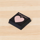 Happy valentine's pink heart designed chocolate