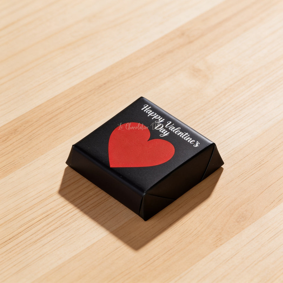 Happy valentines heart designed chocolate