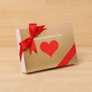 Red heart valentine designed 12P chocolate hard box