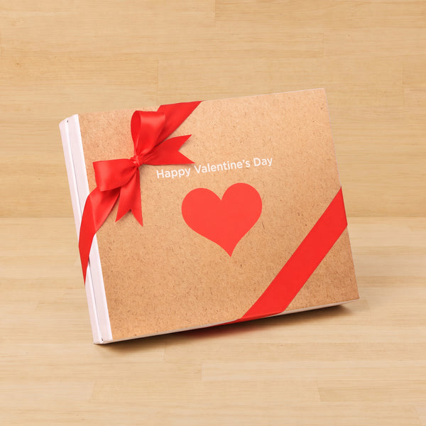 Red heart valentine designed 20P chocolate hard box