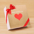 Heart designed valentine design 2-layer chocolate hard box
