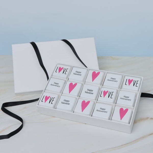 Happy Valentines & Anniversary Chocolate 15P Hard Box