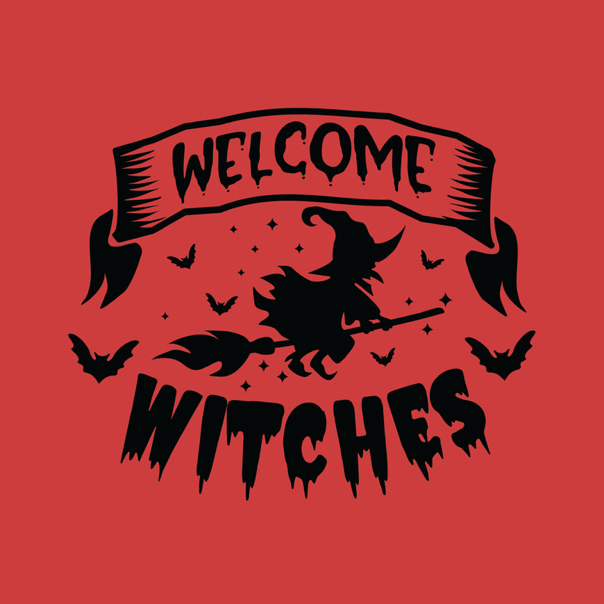 Welcome witches greeting card