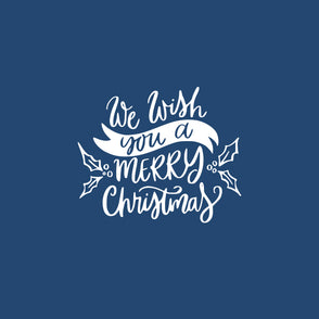 We wish you a merry christmas banner ...