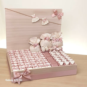 Baby rustic decorated chocolate leath...