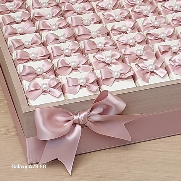 Baby rustic decorated chocolate leather tray