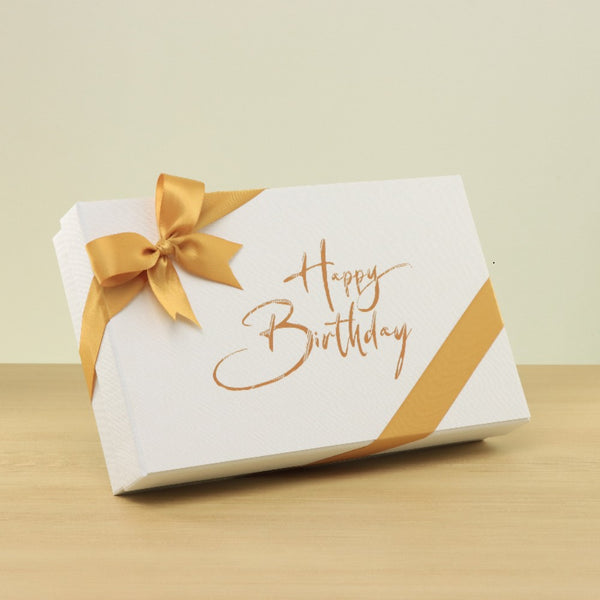 Happy birthday minimalist designed 15P chocolate hard box