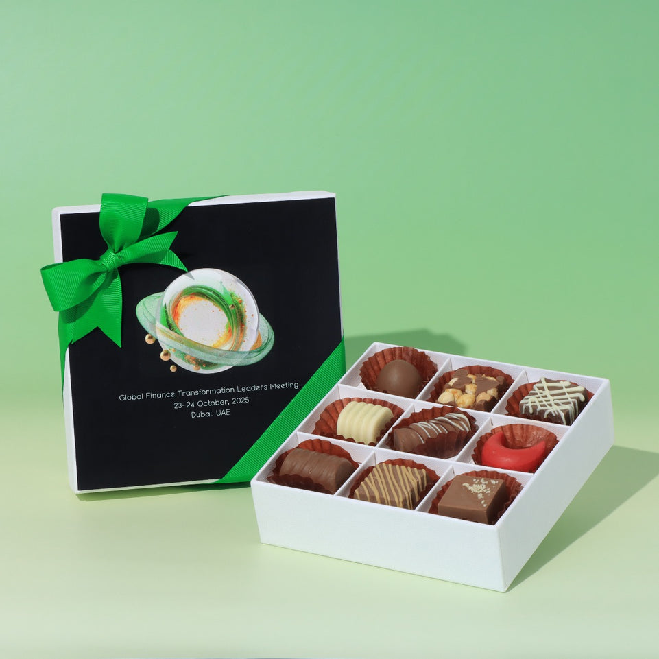 Set of 5 corporate customized premium chocolate 15P hard box