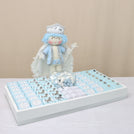 Baby boy prince theme premium chocolate medium leather tray