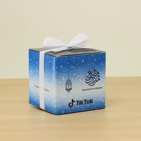 Set of 20 Corporate customized premium chocolate & dates cube box