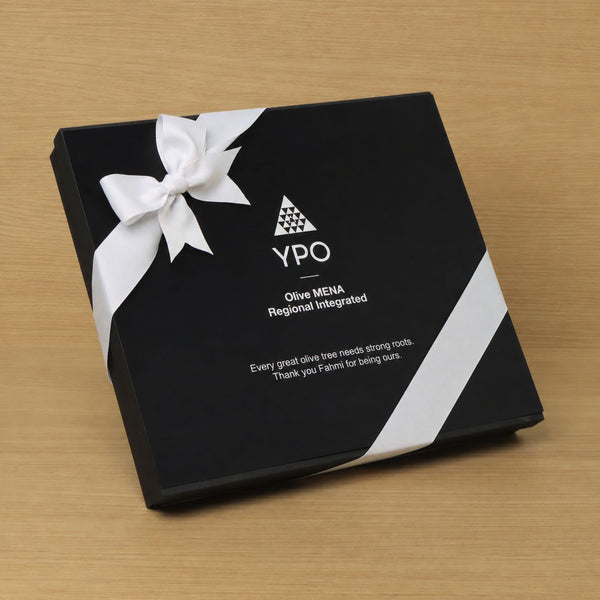 Corporate customized premium chocolate 42P hard box with top card.