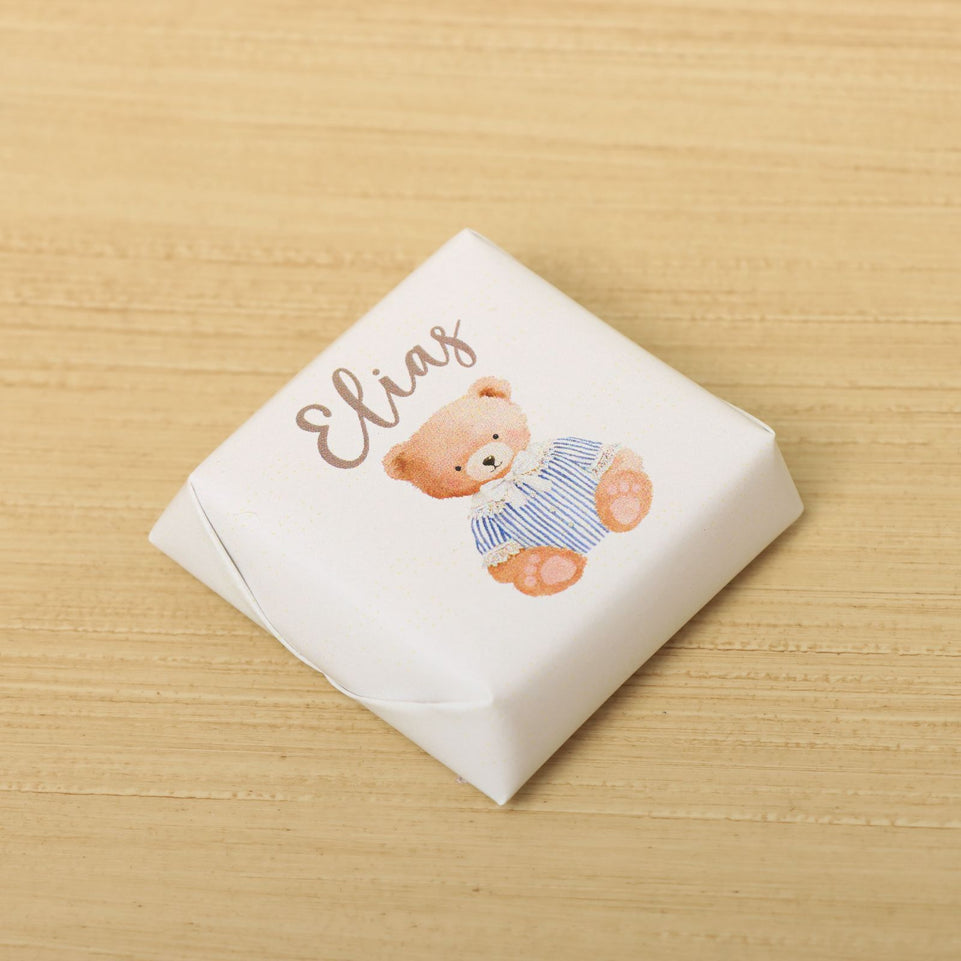 Baby teddy design personalized chocolate