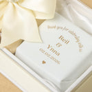 Set of 20 Wedding personalized chocolate view top box