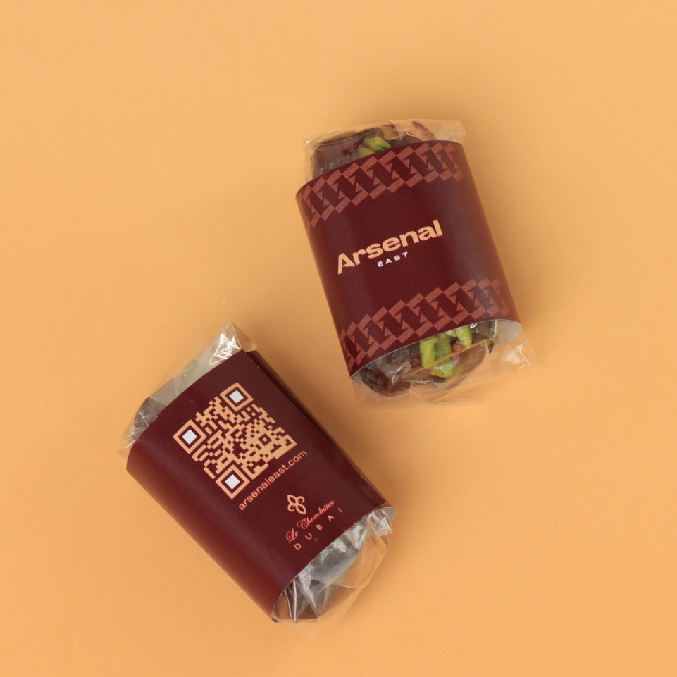 Corporate branded loose premium nut stuffed dates
