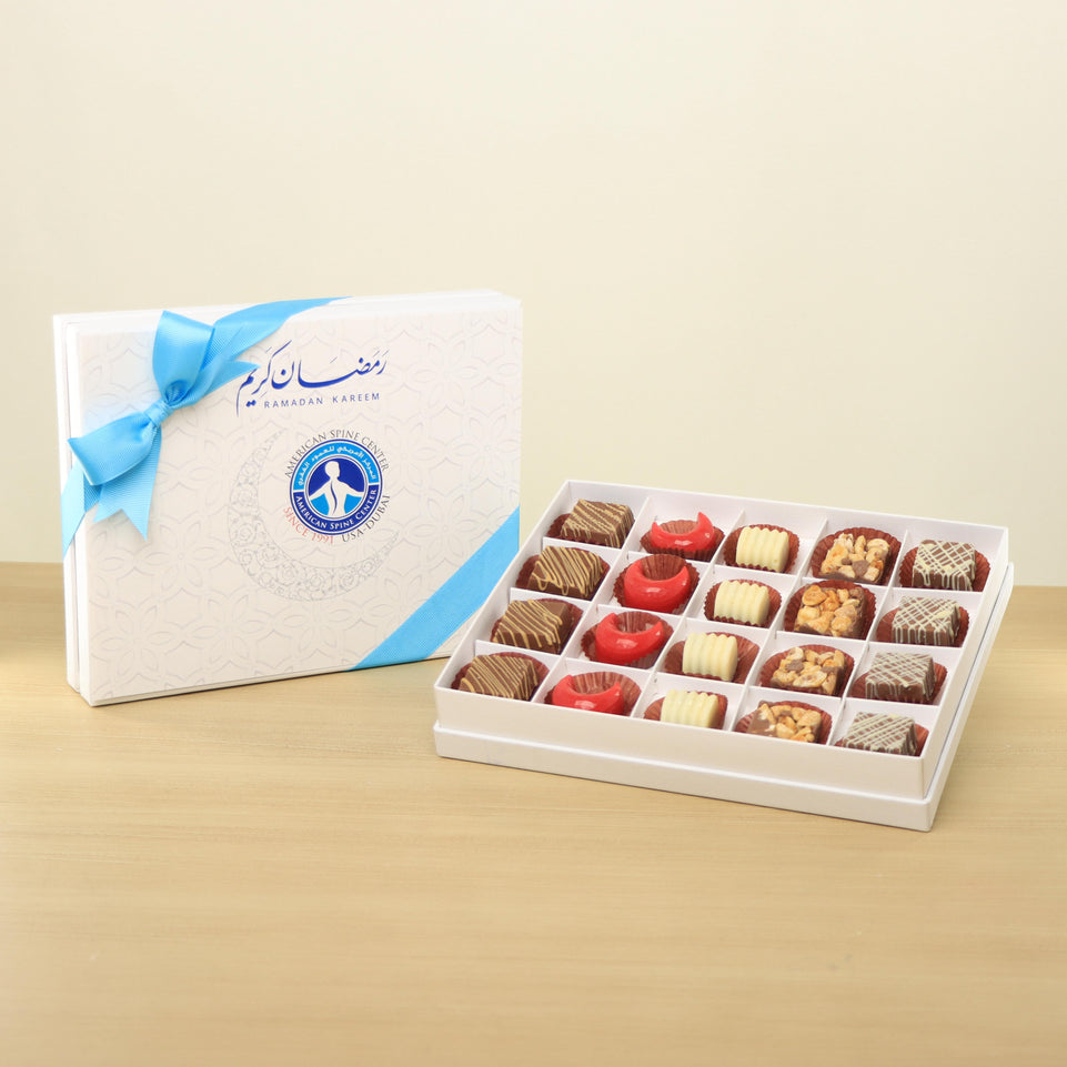 Corporate customized premium chocolate 20P hard box