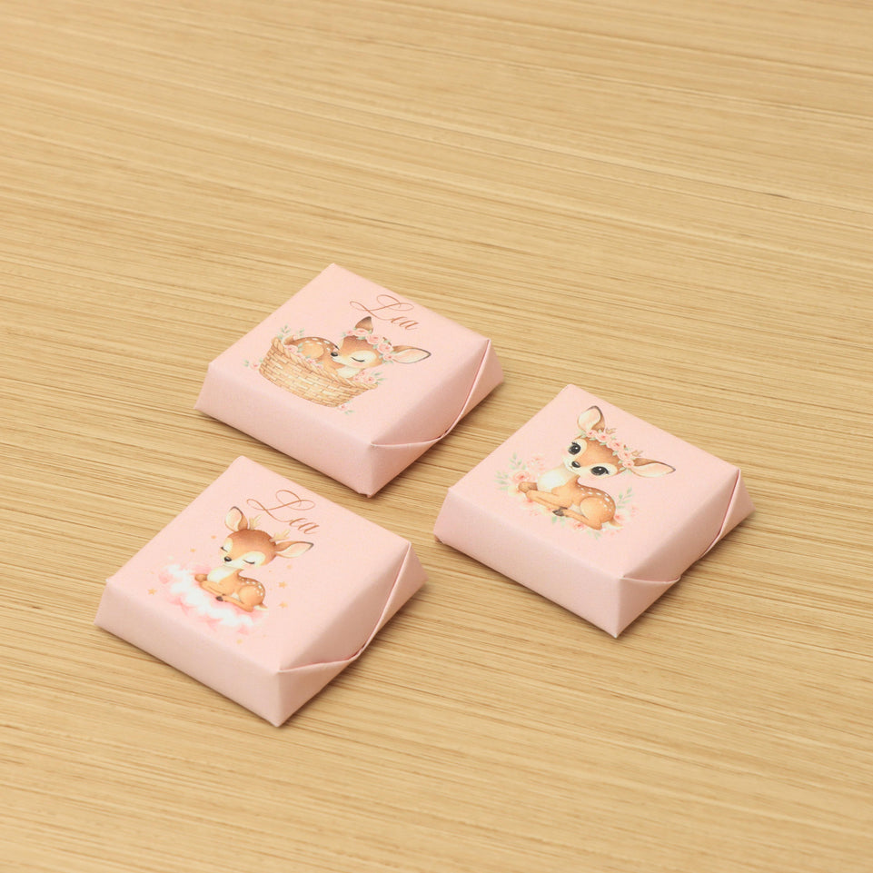 Baby girl reindeer design premium loose chocolate
