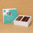 Teacher Appreciation Aqua/teal designed chocolate one-layer hard box