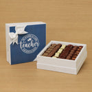 Teacher Appreciation blue designed chocolate one-layer hard box