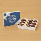 Teacher's appreciation 12-piece premium chocolate hard box