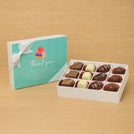 Teacher's appreciation 12-piece premium chocolate hard box