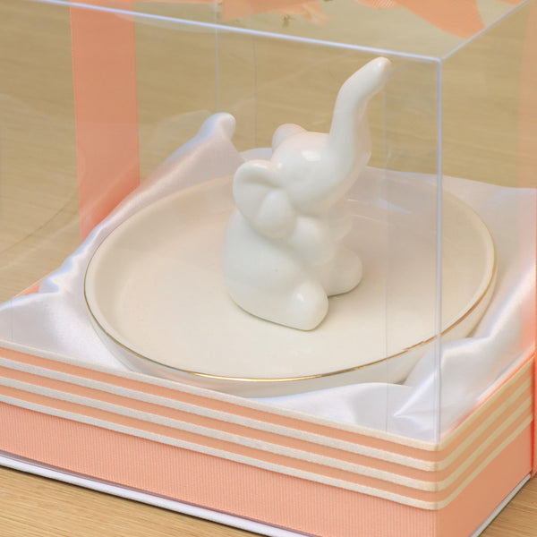 Set of 20 pcs Baby girl elephant ceramic plate giveaway