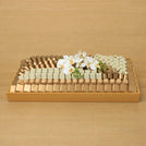 Premium chocolate large leather tray