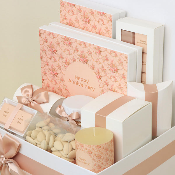 Luxury happy anniversary designed premium chocolate extra large hamper