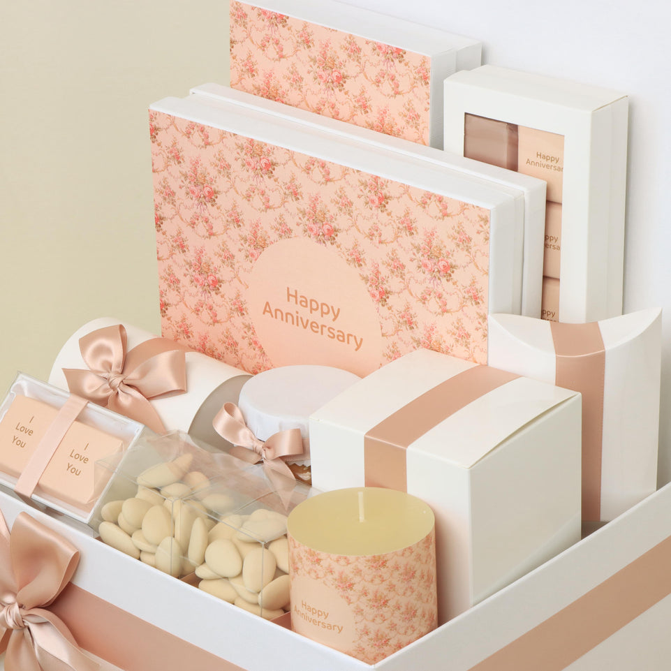Luxury happy anniversary designed premium chocolate extra large hamper