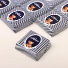 Personalized Baby Boy Teddy stripes Design Premium Loose Chocolates