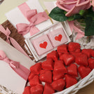 Xoxo valentine's designed chocolate and roses medium basket