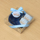 Set of 20 Giveaway elegant baby boy ceramic moon plate with premium personalized chocolate