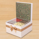 Season's Greeting designed with acrylic premium chocolate extra large hamper
