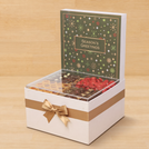 Season's Greeting designed with acrylic premium chocolate & sweets extra large hamper